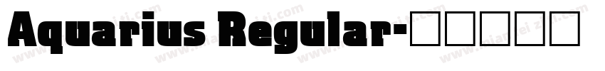Aquarius Regular字体转换